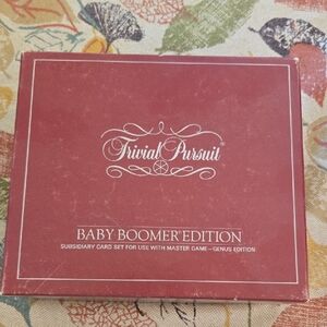 Trivial Pursuit Baby Boomer Edition Card Set - Red